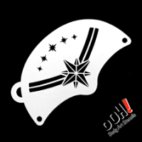Ooh Body Art Stencil Mask Marvelous Tiara (Marvelous Tiara Mask K02)